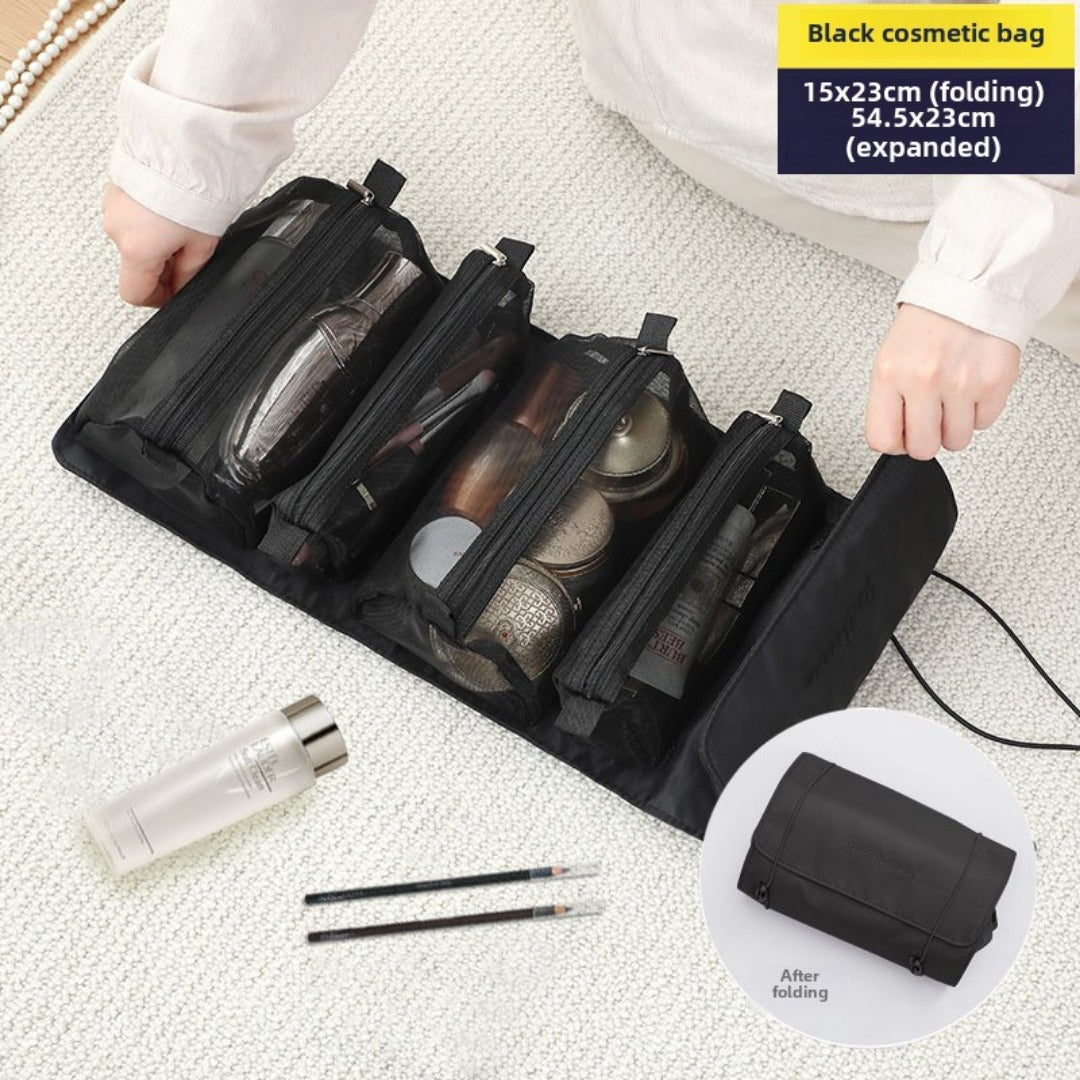 Travel portable large capacity makeup bags,Makeup bag organizers,Can be split into four-in-one cosmetic bag, toiletries and makeup storage bag, Toiletry Bag organizer,