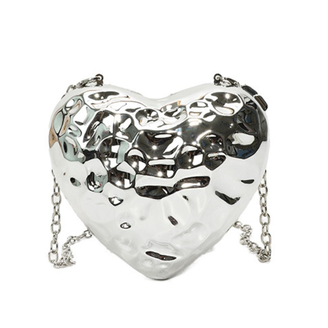 Heart Shaped Mini Purse – Elegant Acrylic Pericardium Chain Clutch, Perfect for Parties, Proms, Weddings, and Evening Out – Stylish Dinner Bag