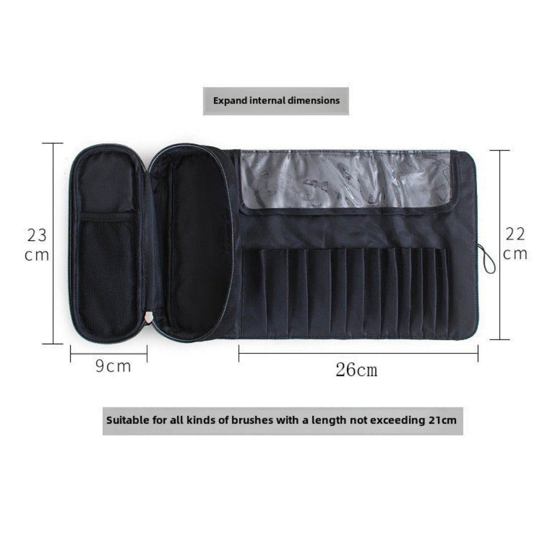 Travel makeup bag,Makeup bag organizers,Makeup bags small, makeup bag, makeup brush bag, storage bag multi-function, folding professional beauty makeup storage bag