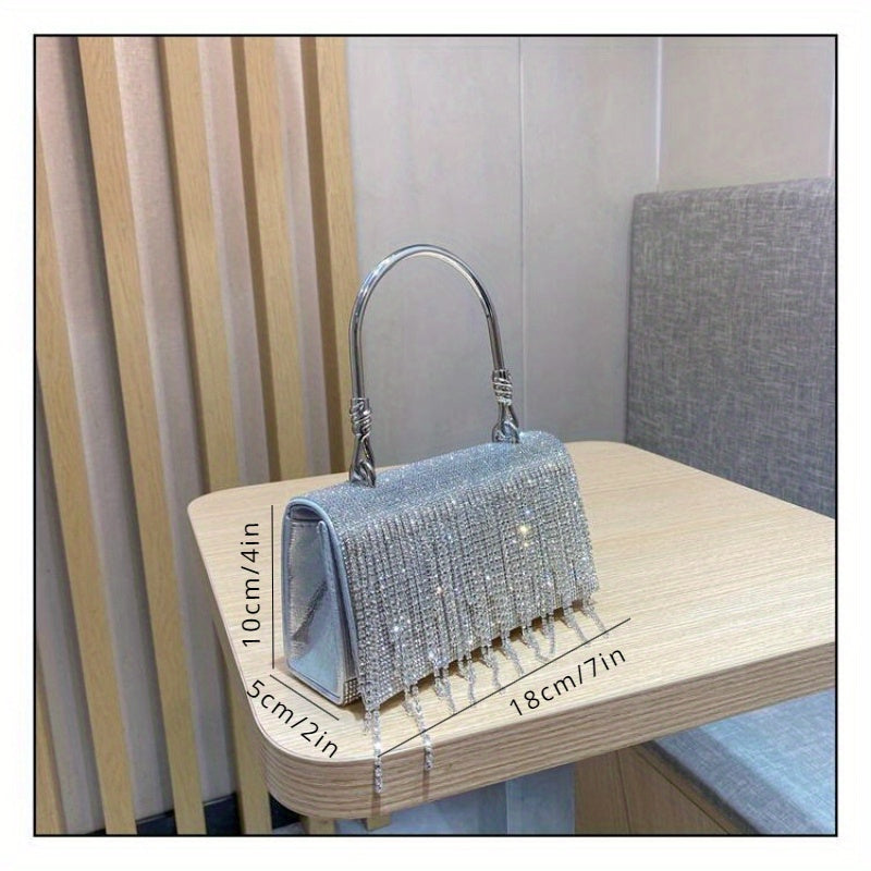 Bling Diamonds Rhinestone Tote Women Bags Purse Prom Evening Cltuch Crossbody Lady Handbags