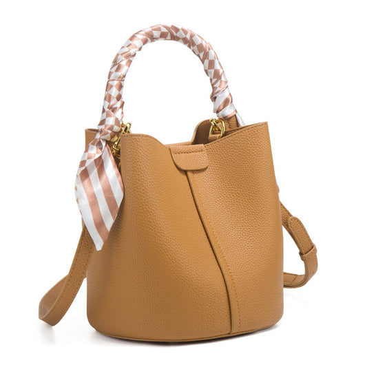 Chic Small Bucket Bag for Women – Handheld & Crossbody Design with Large Capacity for Daily Commute