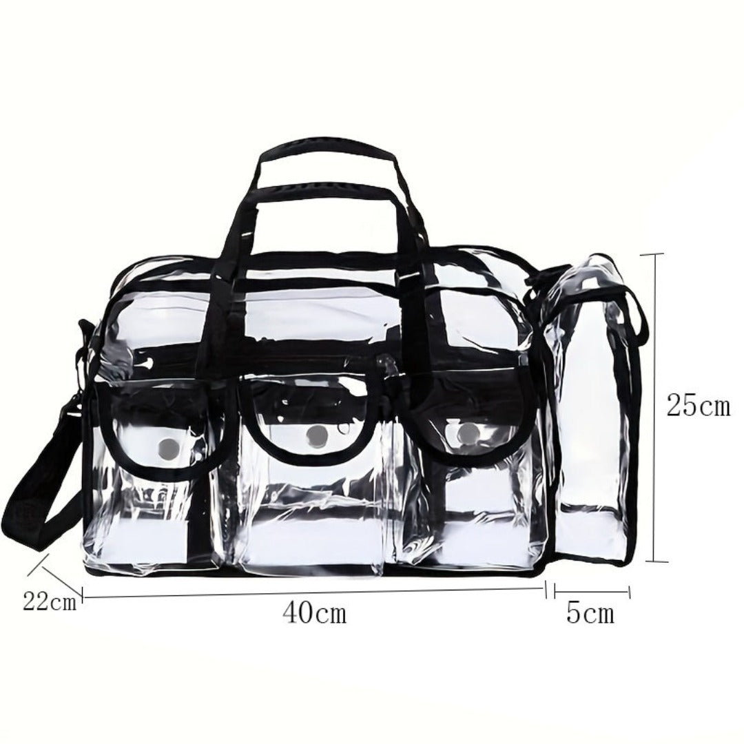 Transparent PVC cosmetic bag, waterproof swimming bag, washing beach bag, large-capacity cosmetic bag, large-capacity storage bag