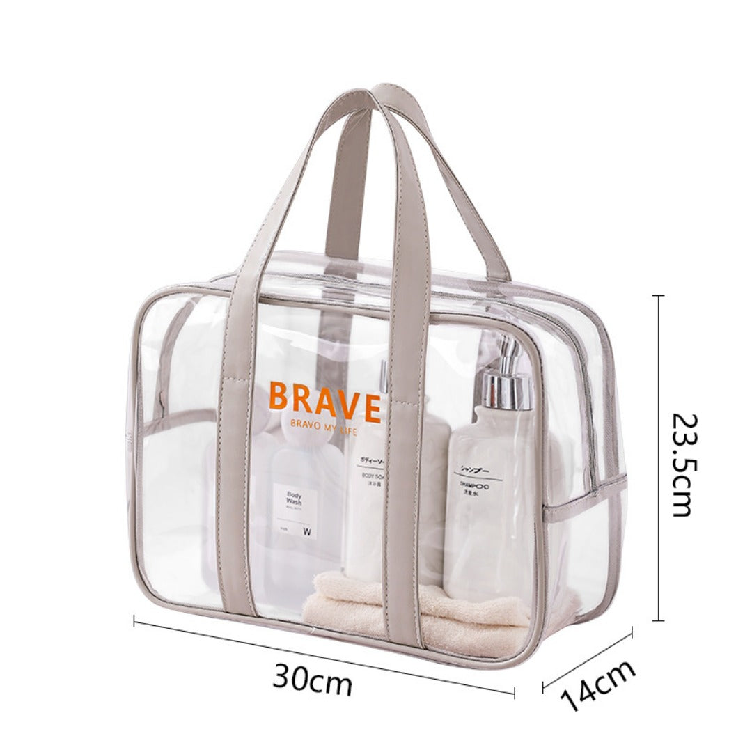 Waterproof beach bag, wet and dry separation fitness bag, toiletry bag, storage goggles, swimsuit swimming bag, Transparent Cosmetic Bag,