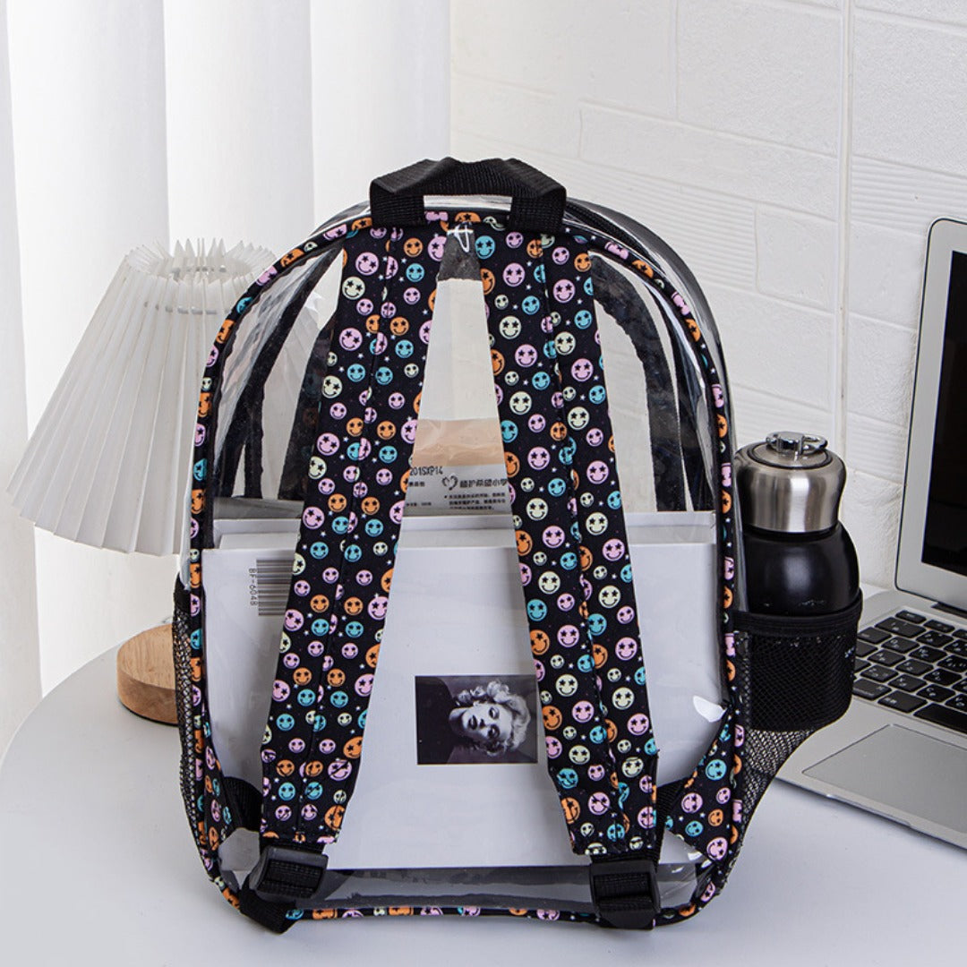 PVC transparent backpack, travel goods multi-layer storage waterproof backpack purse, Transparent backpack purse