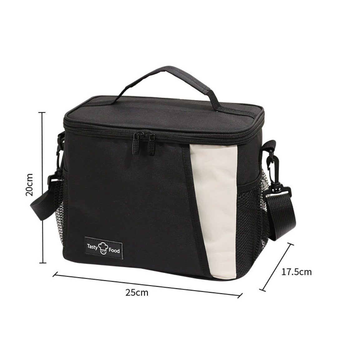 Outdoor picnic bag, lunch tote bag with crossbody strap, shoulder ice bag for thermal insulation, lunch box bag, fruit cold drink storage bag