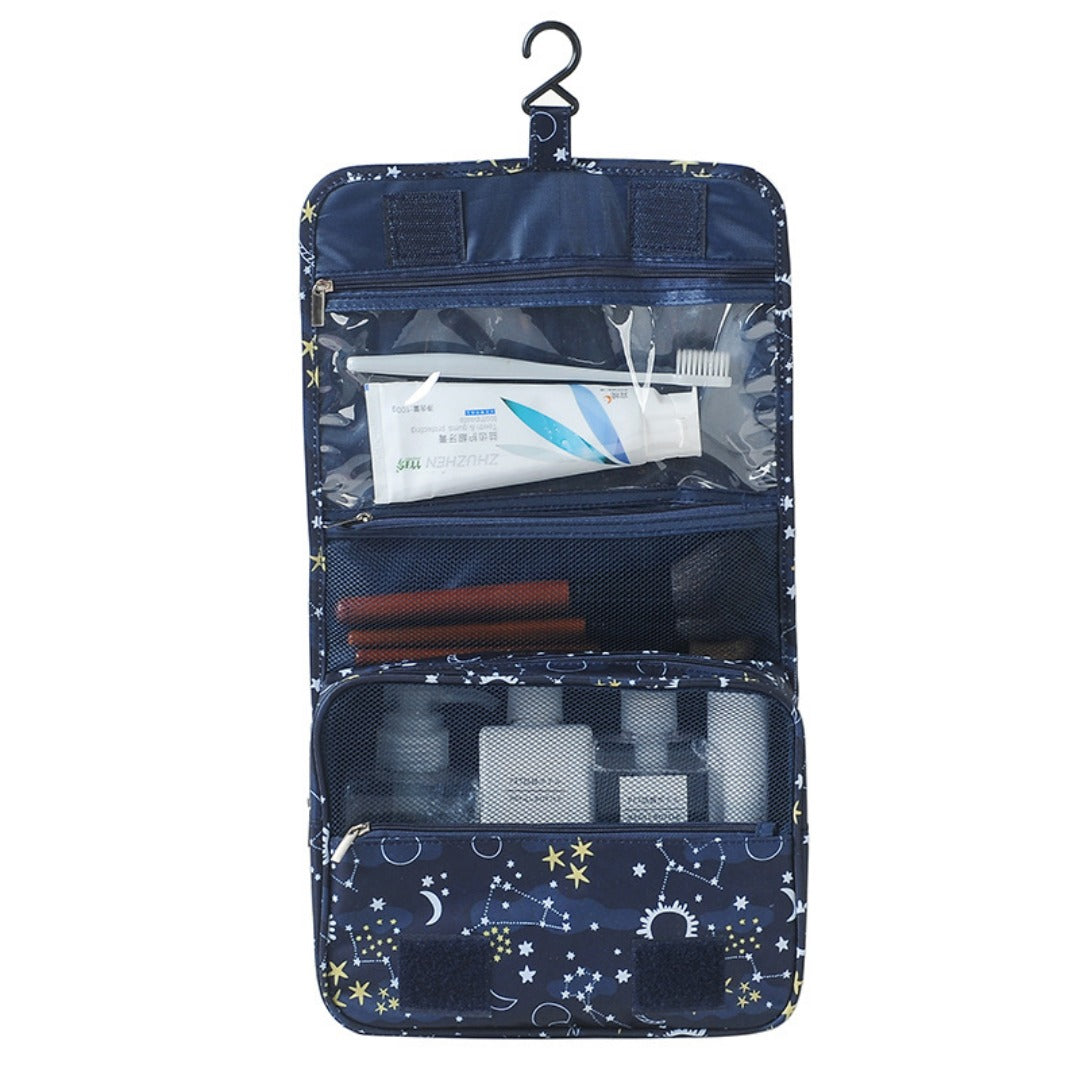 Visible Toiletry Bag Multifunctional Large Capacity Waterproof Cosmetic Bag, Business Travel Portable Dry and Wet Separation Bathroom Hook Wash Bag, Storage Bag