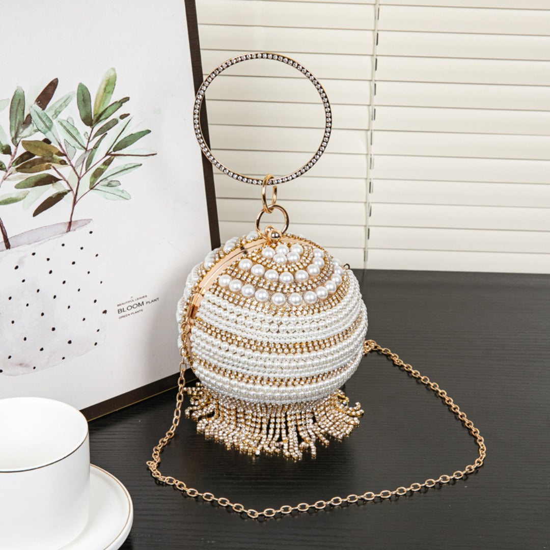 Small Round Bag, Versatile Dress Purse, Spherical Evening Purse, Evening Bags for Women Formal, Prom Bag, Party Purse, Prom Bags Clutch, Wedding Purse