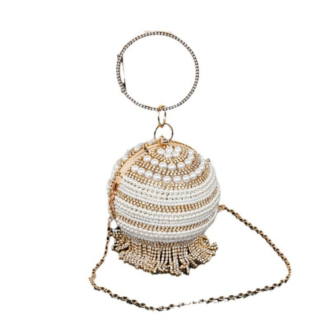 Small Round Bag, Versatile Dress Purse, Spherical Evening Purse, Evening Bags for Women Formal, Prom Bag, Party Purse, Prom Bags Clutch, Wedding Purse