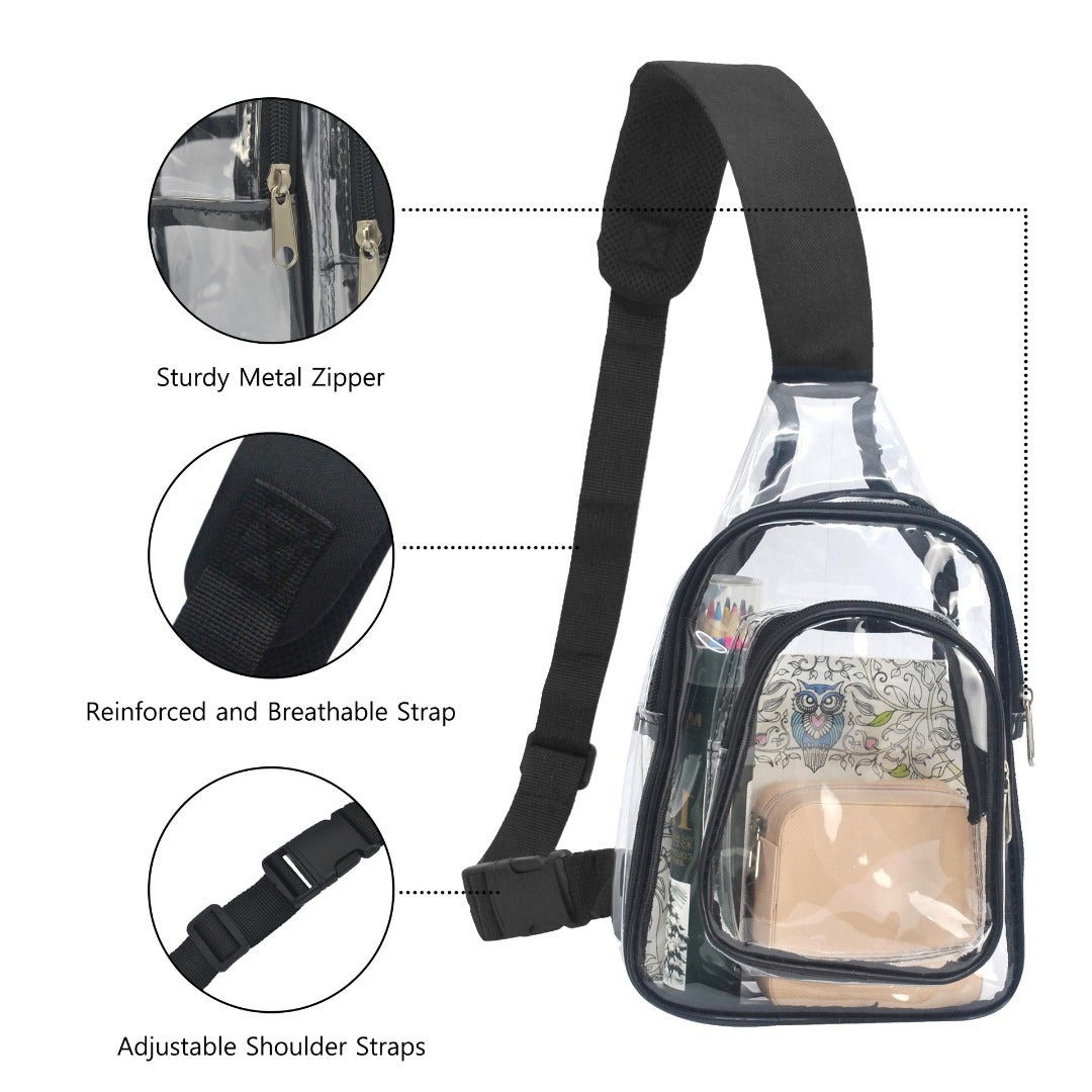 PVC transparent shoulder chest bag, outdoor travel backpack, gymnasium visual bag shoulder crossbody bag, transparent fanny pack, fanny pack crossbody,