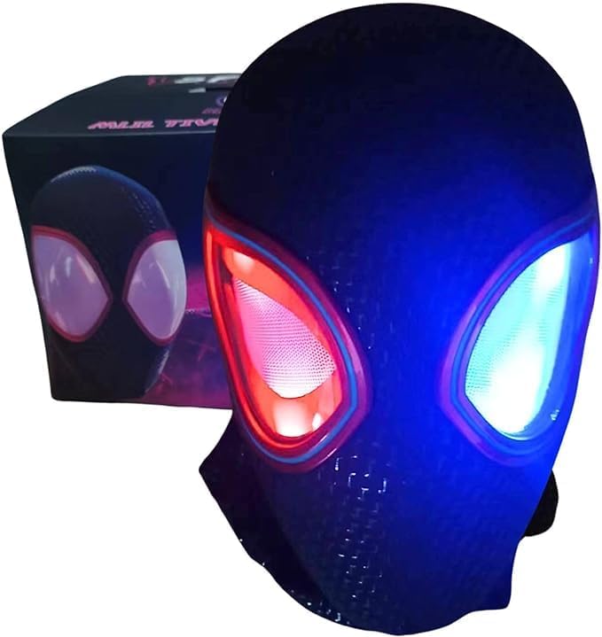 Spider Mask with Moving Eyes helmet Spide Cosplay Mask spides mascara suits cool stuff amazing hot realistic toys figure for boy teen Adult gifts for age 8-12 13 year old Super Hero costume