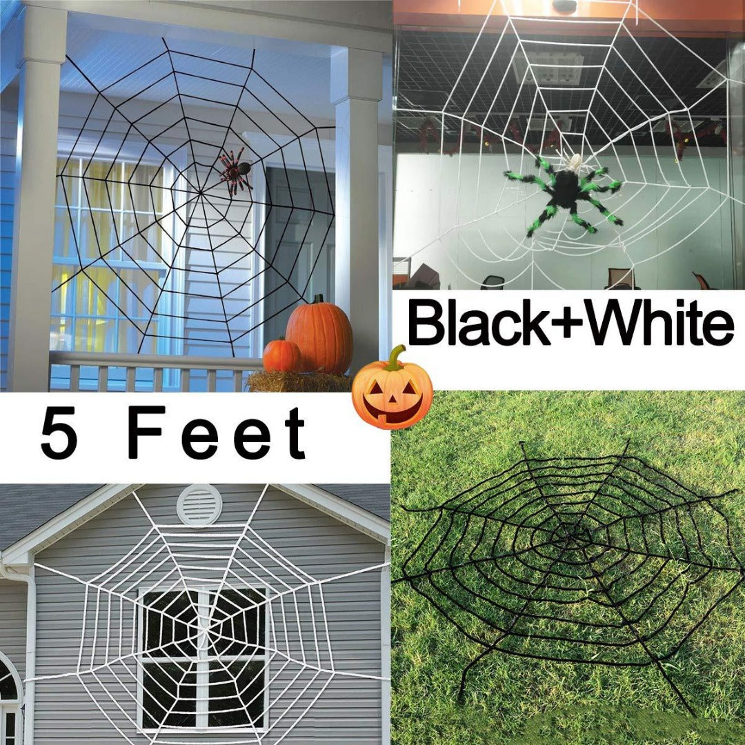 Halloween Spider Webs Decorations with Fake Spiders, Super Stretchy Cobwebs for Halloween decor Indoor and Outdoor