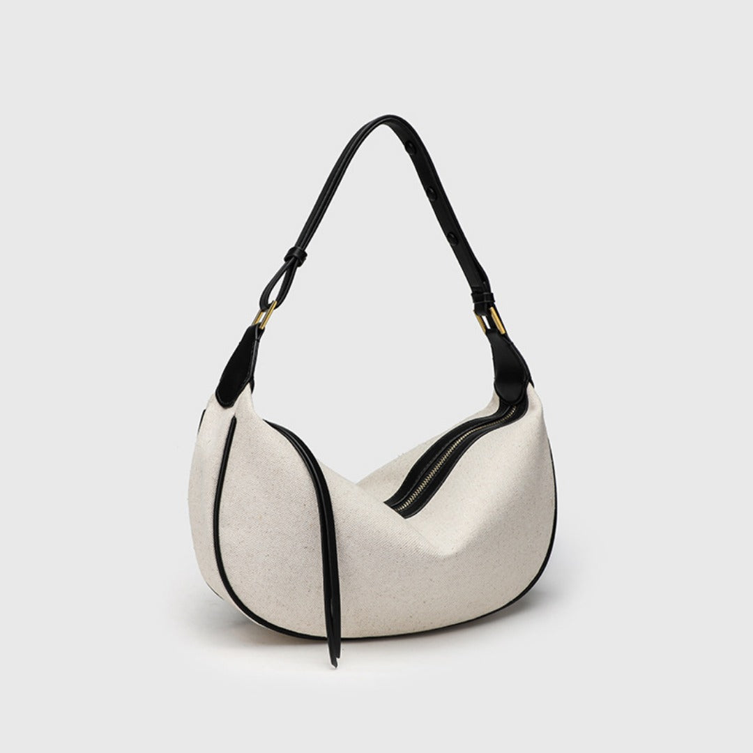 Stylish Simple Hobo Bag - Casual Versatile Shoulder Purse, Perfect Autumn and Winter Canvas Underarm Bag