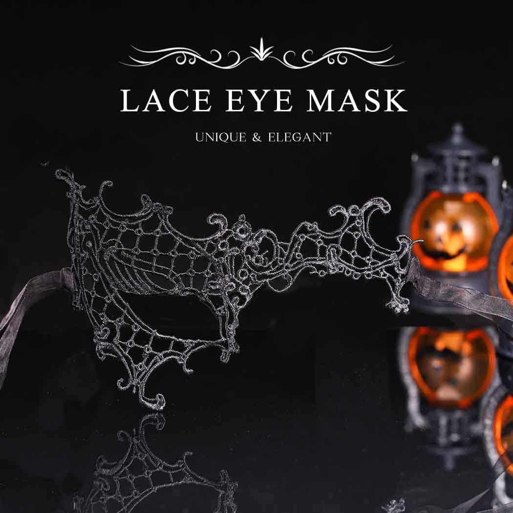 Masquerade Lace Mask Women Black Lace Masks Costume Party Proms Face Mask Halloween Eye Mask