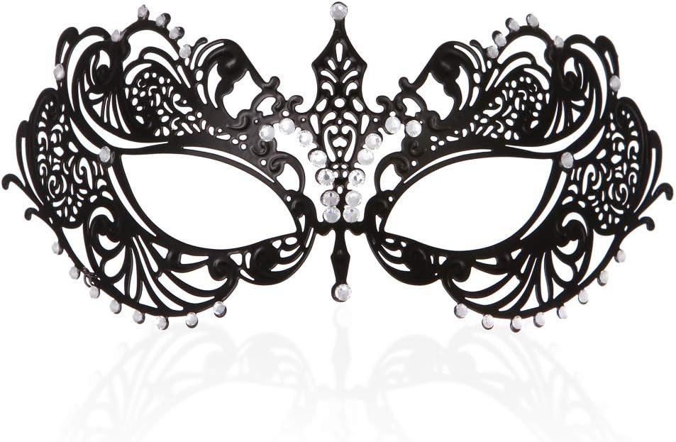 Mask for Women Venetian Metal Party For Carnival Halloween Costume Cosplay