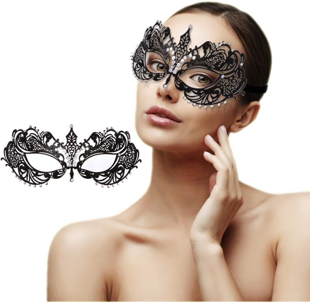 Mask for Women Venetian Metal Party For Carnival Halloween Costume Cosplay