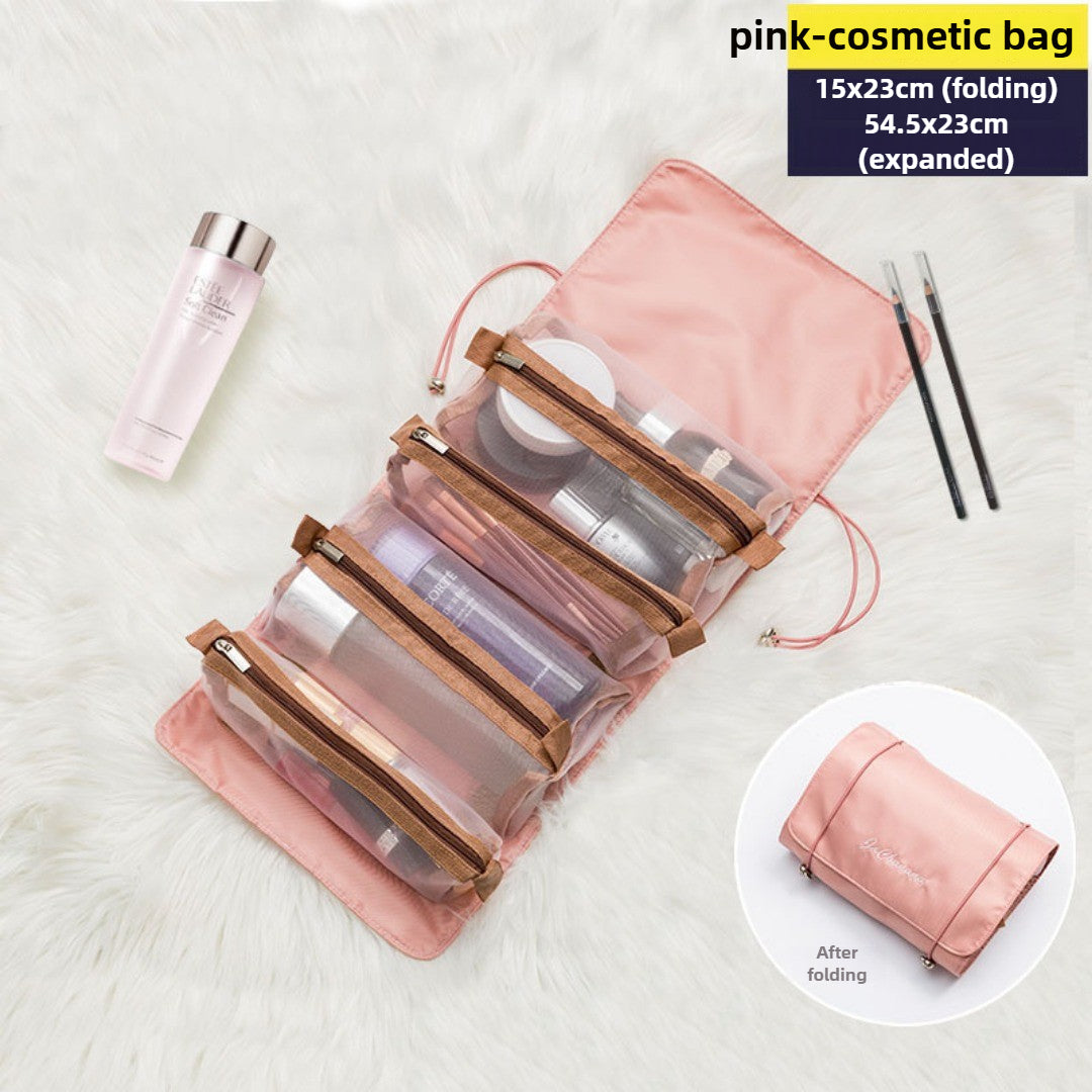 Travel portable large capacity makeup bags,Makeup bag organizers,Can be split into four-in-one cosmetic bag, toiletries and makeup storage bag, Toiletry Bag organizer,