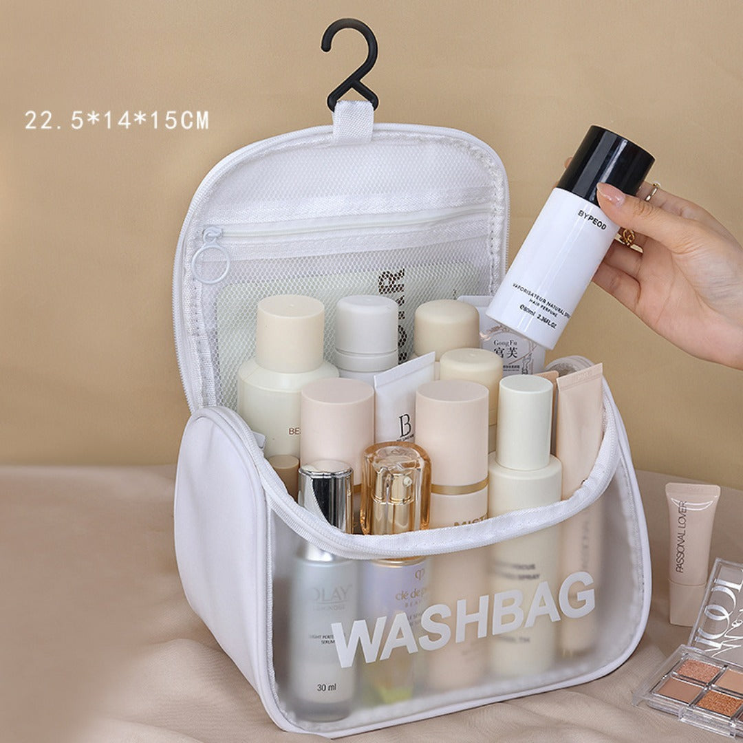 Travel Portable Cosmetic Bag – Large Capacity Unisex Hook Toilet Bag for Cosmetics Storage | Durable & Organized | Perfect for Travel and Daily Use