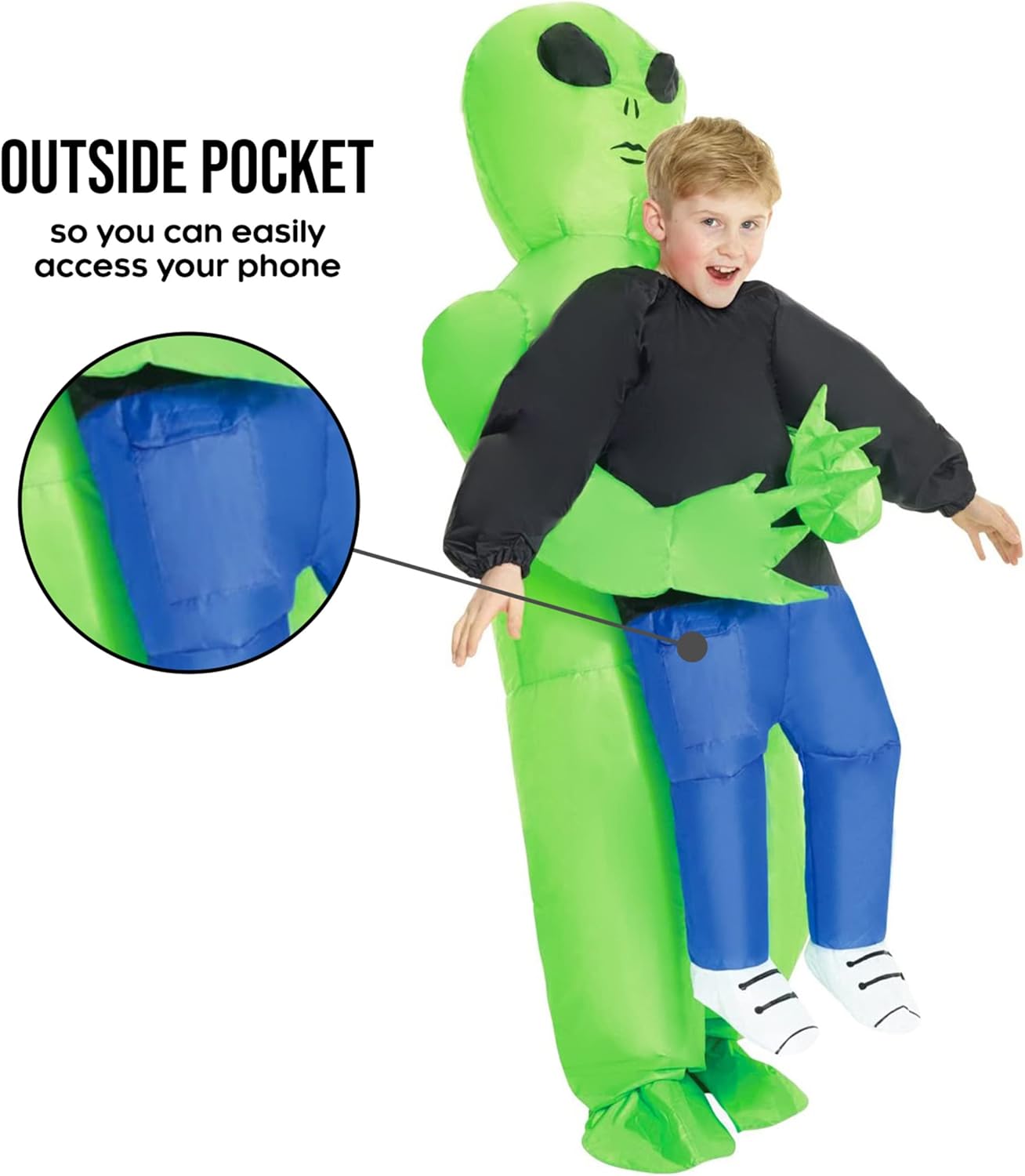 Costume for Kids, Inflated Costume, Kids Inflatable Costume, Child Inflatable Costume, Inflatable Costume Kids, Abducted by Aliens Costume, Blow Up Costume