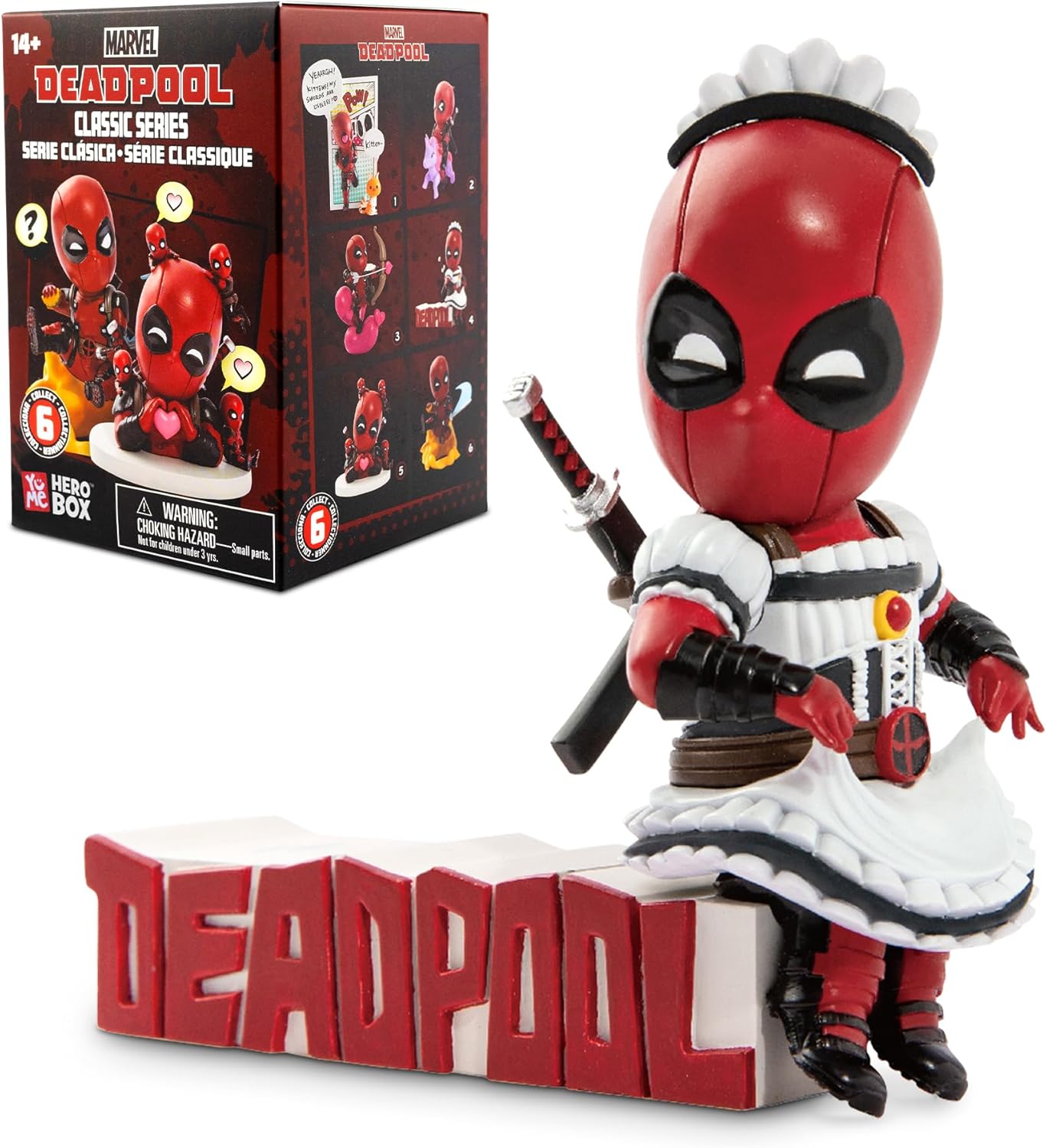 Halloween Deadpool Classic Series Hero Box - Blind Box, 2" to 4" Collectible Toy Figurines, Marvel Superhero Movie Inspired Toy Figure Set, Fun Gifts for Adults, Boys, Girls, and Kids Ages 14+, Single Box