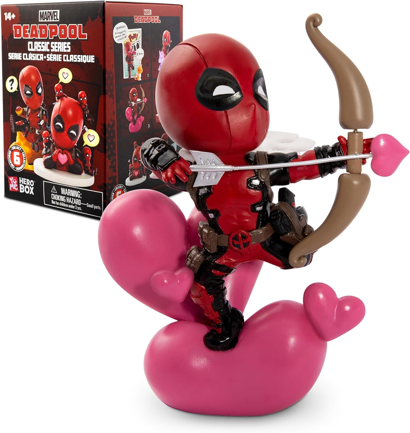 Halloween Deadpool Classic Series Hero Box - Blind Box, 2" to 4" Collectible Toy Figurines, Marvel Superhero Movie Inspired Toy Figure Set, Fun Gifts for Adults, Boys, Girls, and Kids Ages 14+, Single Box