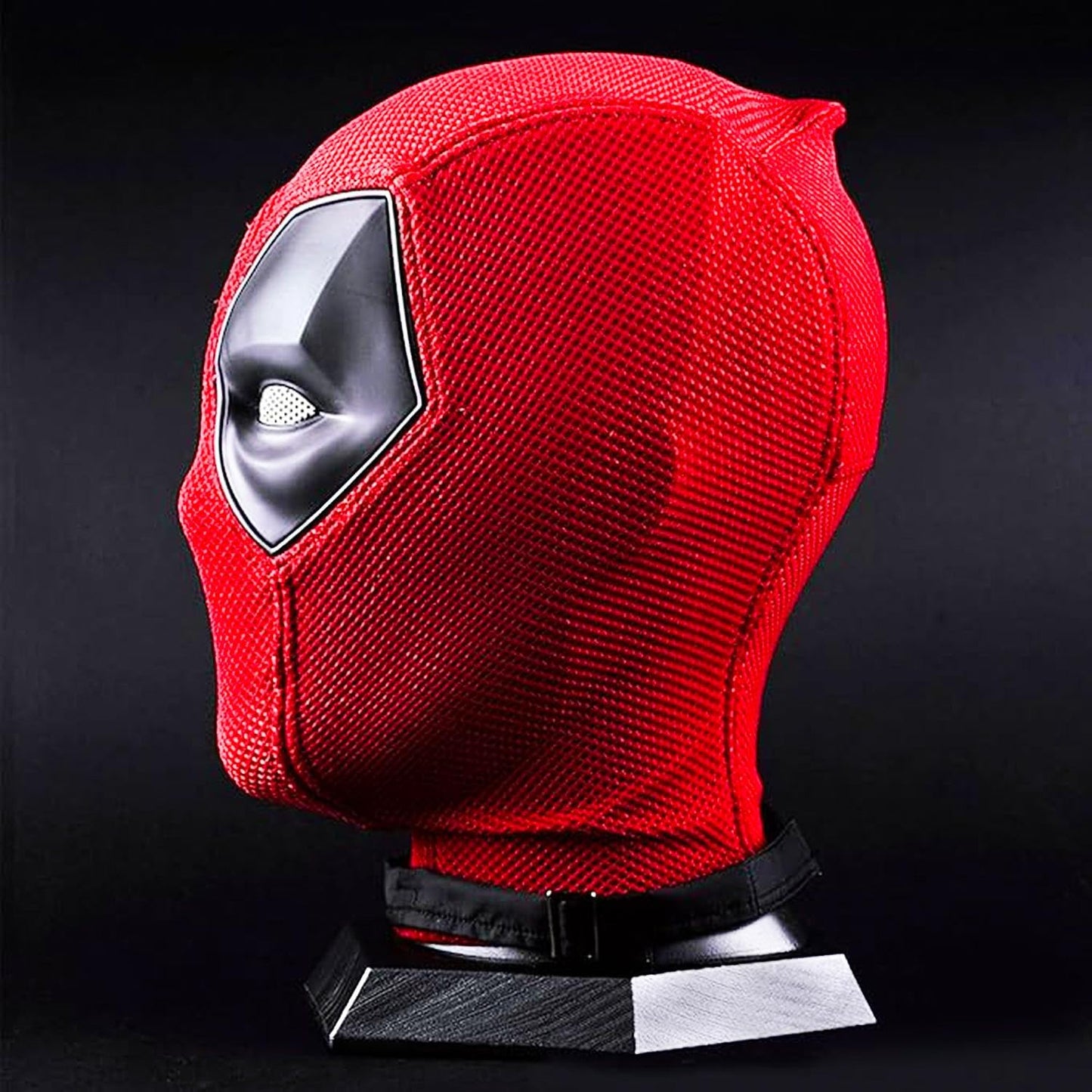 Superhero Wade Wilson Costume Halloween Red Helmet Mask Knitted Deadpool