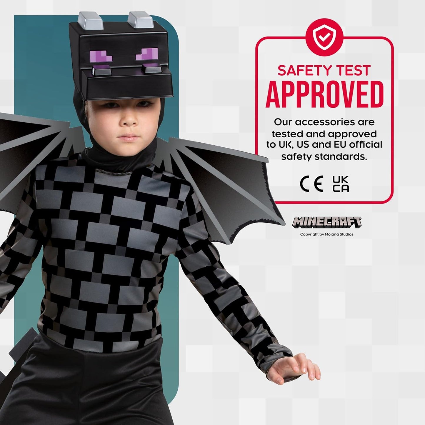 Minecraft Ender Dragon Costume for Kids, Video Game Inspired Character Outfit Halloween