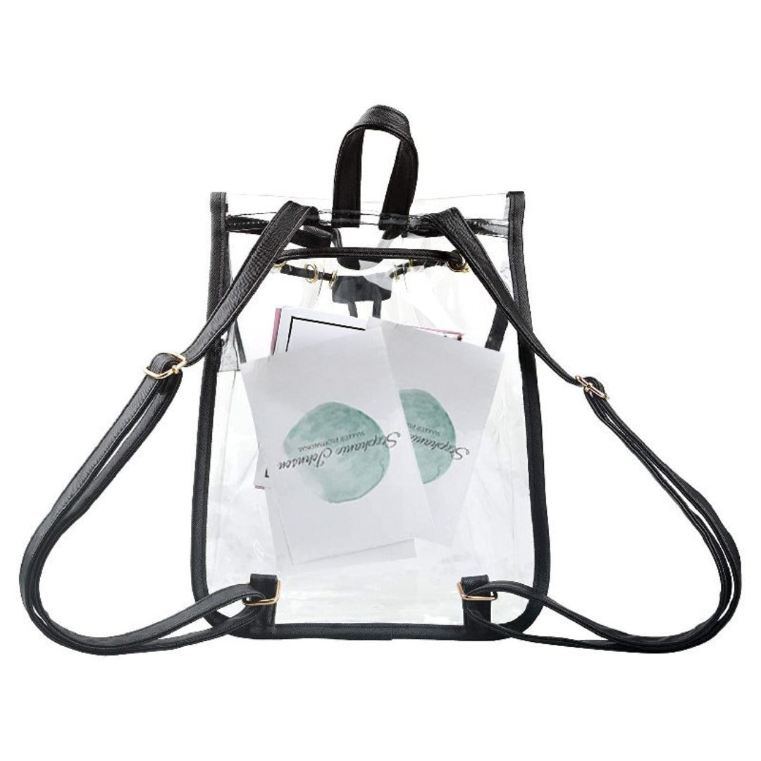 PVC transparent backpack, outdoor travel backpack, gymnasium visual backpack