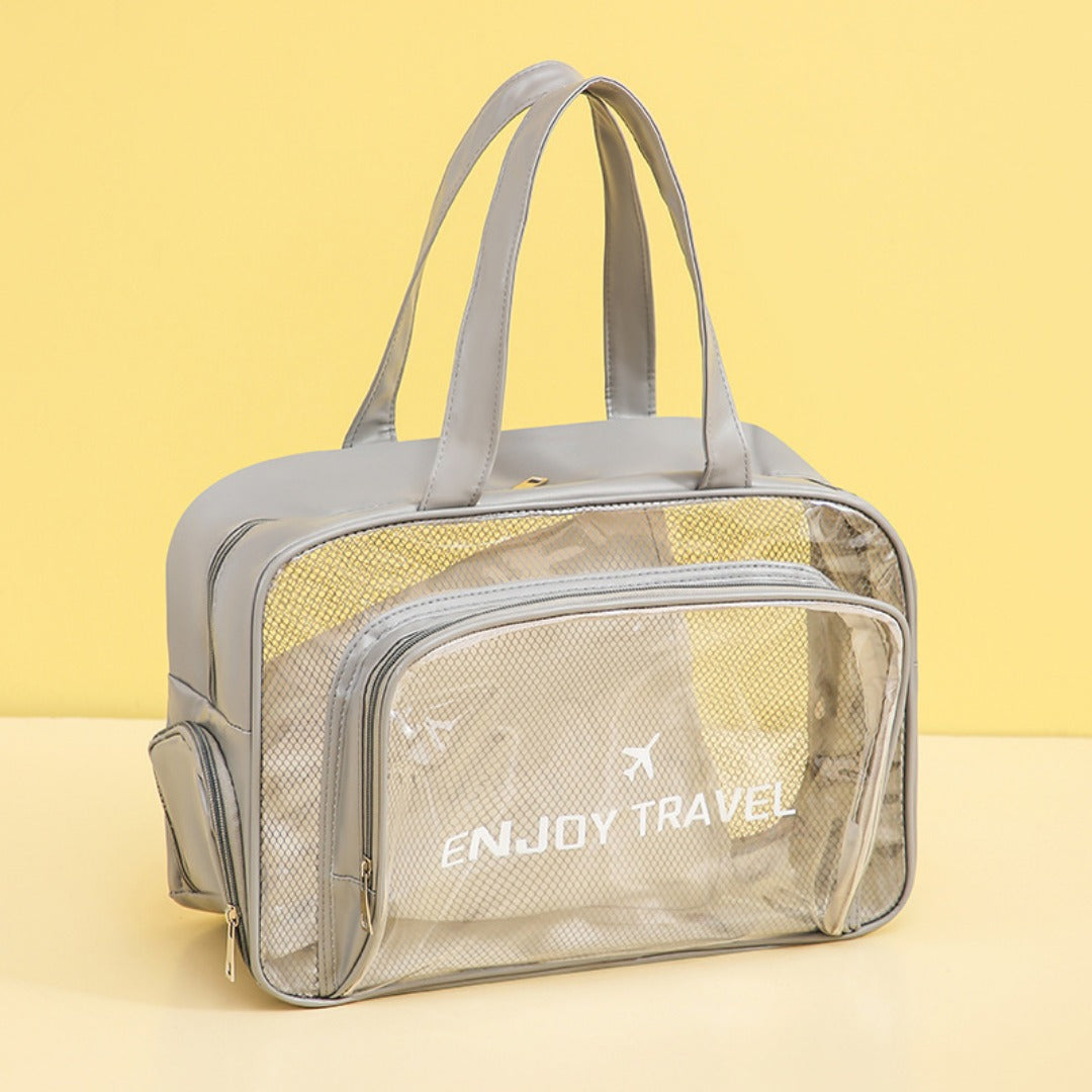 Waterproof beach bag, wet and dry separation fitness bag, toiletry bag, storage goggles, swimsuit swimming bag, Transparent Cosmetic Bag,