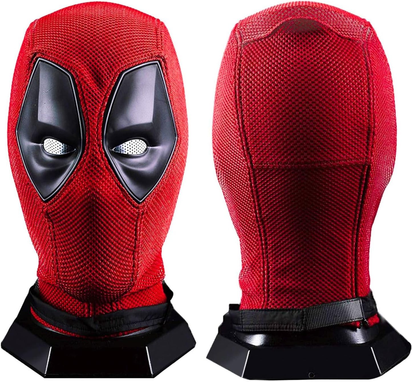 Superhero Wade Wilson Costume Halloween Red Helmet Mask Knitted Deadpool