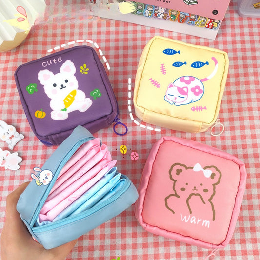 Period Bag for Women, Cute Sanitary Napkin Storage Bag, Portable Period Pouch, Sanitary Pads Bag,Tampons Holder for Purse