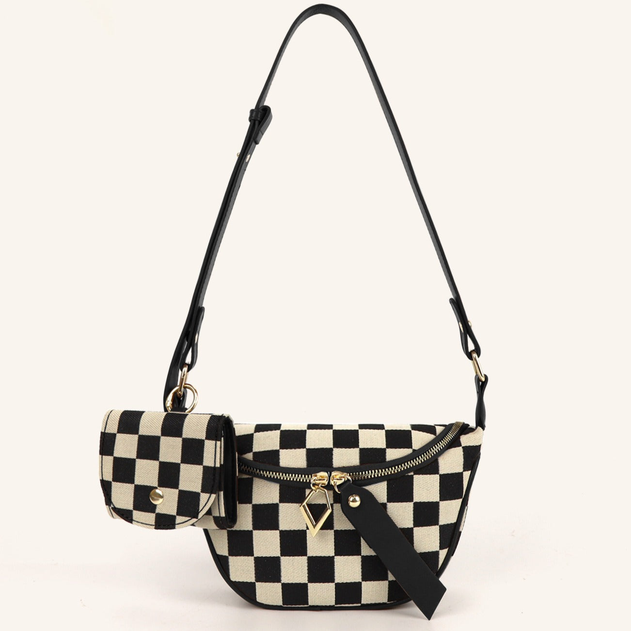 Versatile Checkerboard Chest Bag – Fashion Plaid Waist Bag, Stylish Messenger Bag & Fanny Pack for Everyday Use