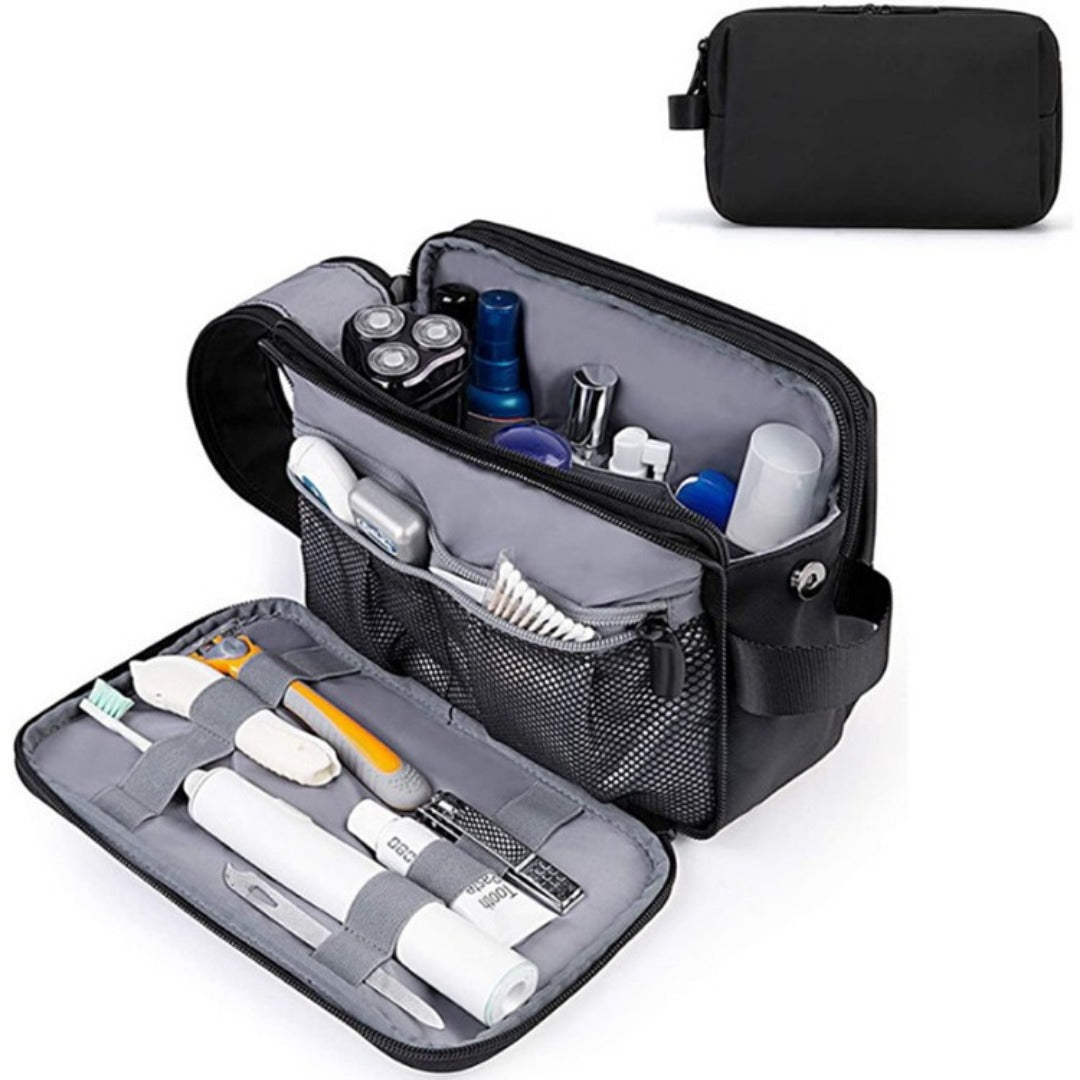 toiletries bag, makeup bag organizers,Travel shaving kit, polyester waterproof shower products storage bag, cosmetic bag unisex, men's Toiletry Bag with compartments,