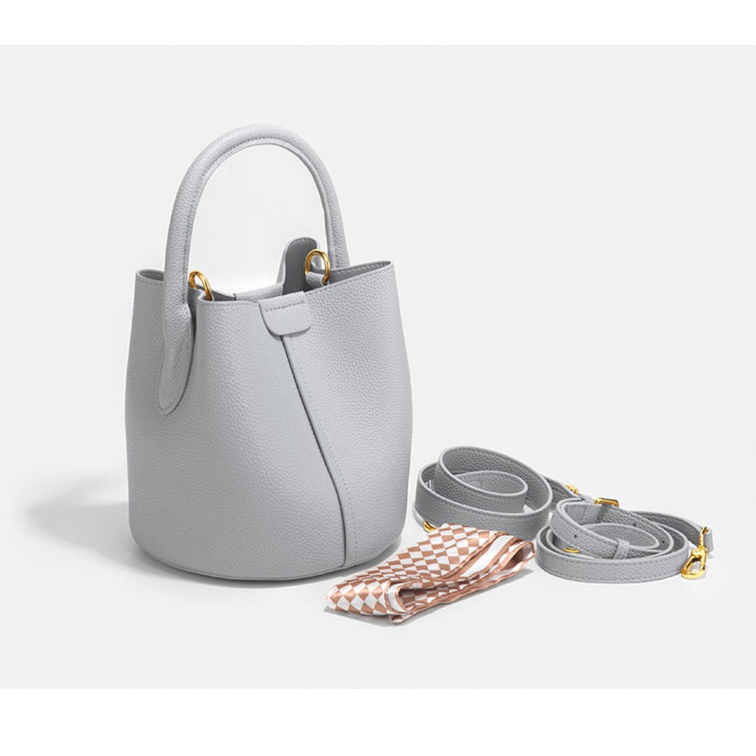 Chic Small Bucket Bag for Women – Handheld & Crossbody Design with Large Capacity for Daily Commute