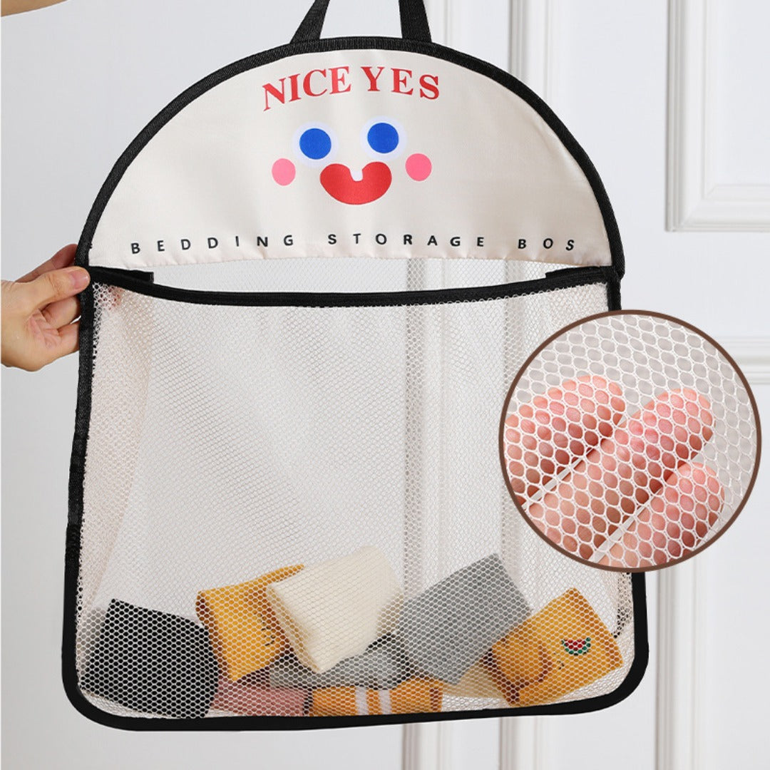 Socks storage hanging bag, underwear bag behind the door, mesh bag hanging fabric bag, dormitory wardrobe side side storage mesh bag