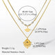316L Stainless Steel Multi-Layer Vintage Eye Pendant Necklace For Women Girl New Trend Waterproof Chain Jewelry Gift
