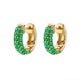 Color Zircon Earrings For Women 925 Sterling Silver Earrings Hoops Pendientes Plata Piercing Gold Jewelry
