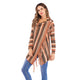 Long Striped Cardigan Coat For Women Poncho  Tassels Shawl Loose Sweater Knitted Cardigans  Casual Jacket Female Coat Autumn