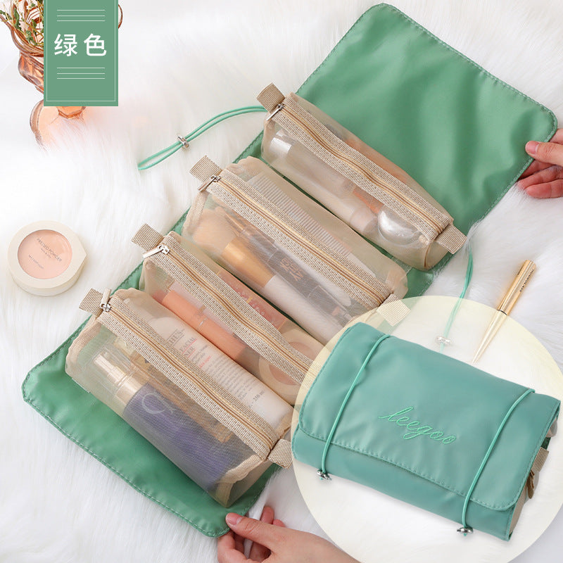 Four-in-one cosmetic bag, makeup bag organizers,Travel makeup bag,Portable travel storage portable toilet bag,