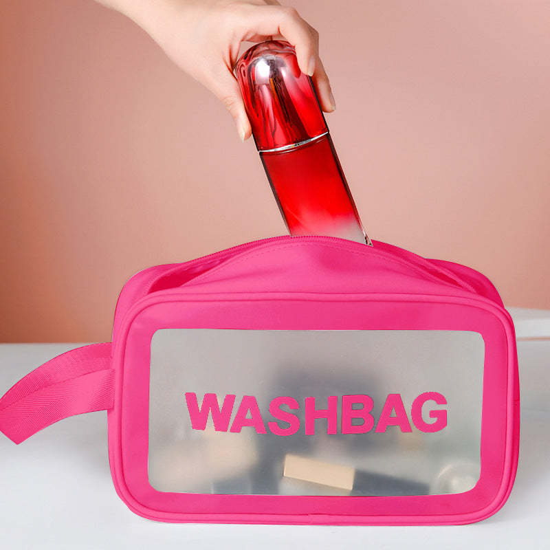 Frosted pu three-piece toilet bag, large-capacity pvc toiletries, translucent cosmetics, portable makeup bags,Makeup bags for women,Large makeup bag,Travel makeup bag,