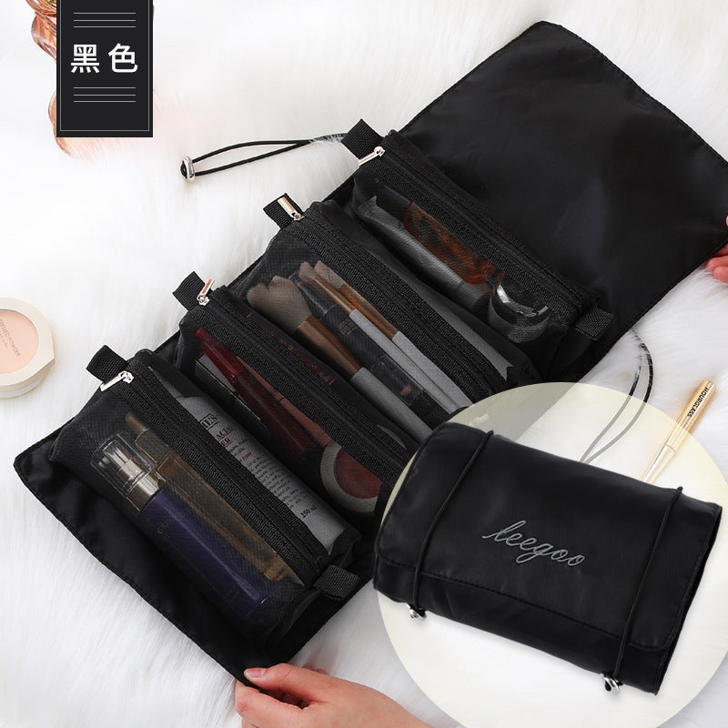 Four-in-one cosmetic bag, makeup bag organizers,Travel makeup bag,Portable travel storage portable toilet bag,