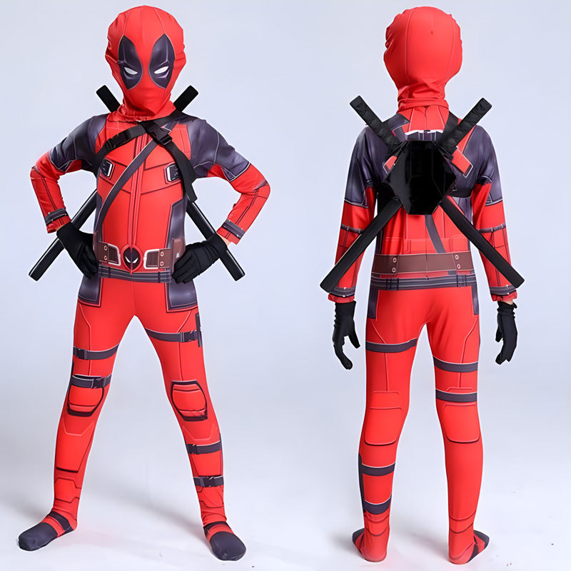 Deadpool tights kids costumes cosplay halloween Deadpool dance clothes anime costumes men