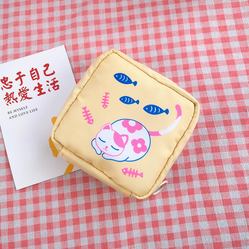 Period Bag for Women, Cute Sanitary Napkin Storage Bag, Portable Period Pouch, Sanitary Pads Bag,Tampons Holder for Purse