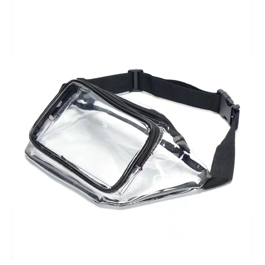 PVC transparent bag waterproof fanny pack Storage Bag for Portable Travel & Sports | Durable Fanny Pack with Clear Design for Secure and Easy Access