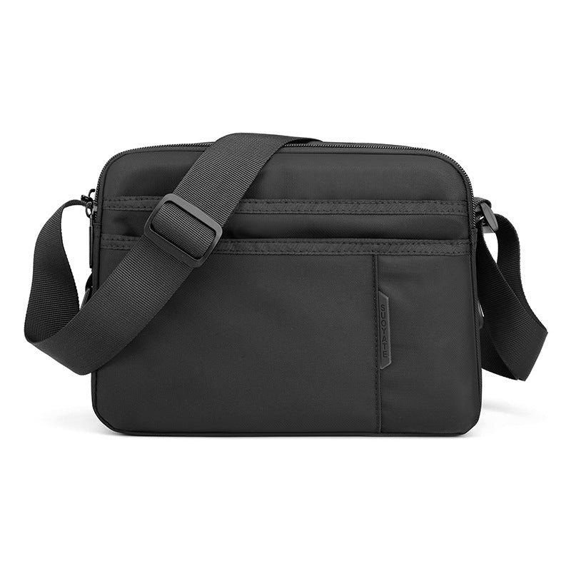 Men's lightweight crossbody bag, small shoulder bag business, casual simple travel bag small, men's small Crossbody bag square