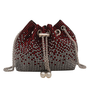 Small crossobdy bag w chain handle sling purse