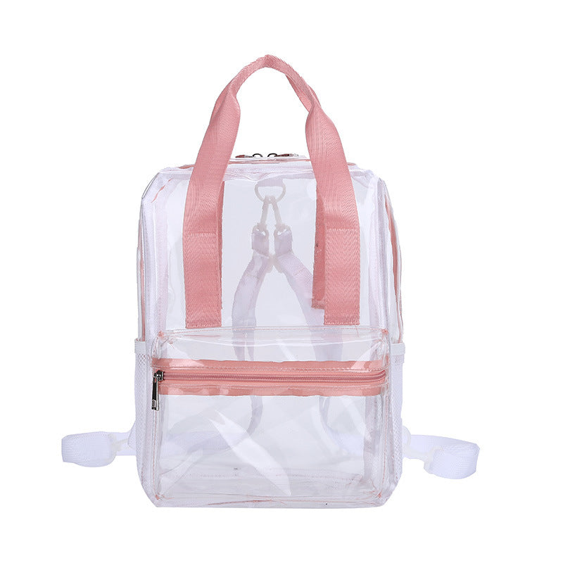 Waterproof PVC Backpack Purse with Clear Design, Durable and Stylish, Perfect for Travel, School, and Everyday Use School Bag Summer Waterproof PVC Beach Bag