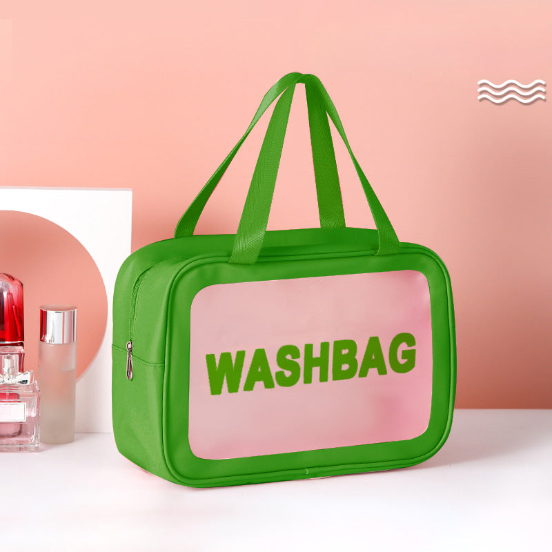 Frosted pu three-piece toilet bag, large-capacity pvc toiletries, translucent cosmetics, portable makeup bags,Makeup bags for women,Large makeup bag,Travel makeup bag,