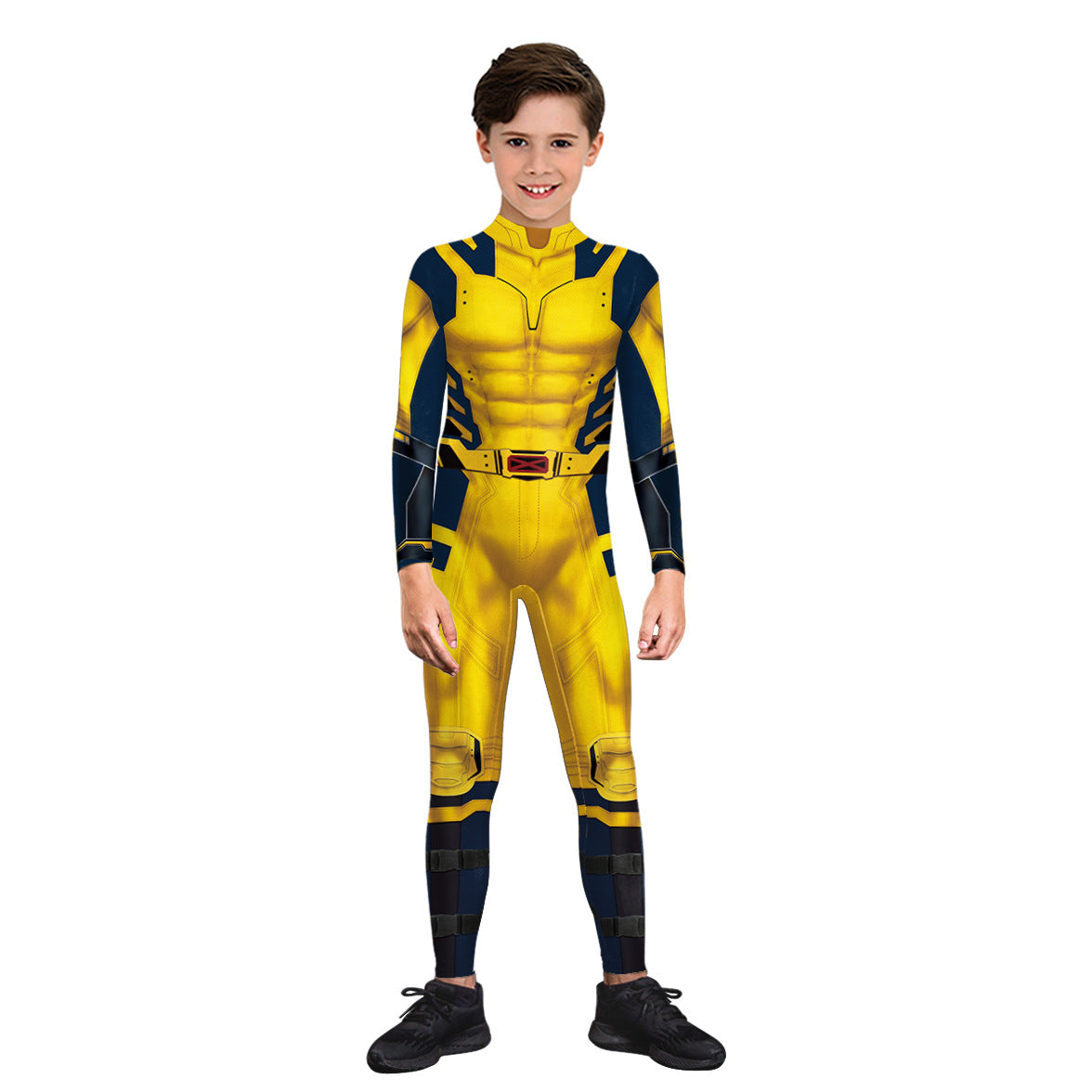 onepiece Halloween movie cos suit Deadpool 3 Wolverine costume playing suit printed jumpsuit