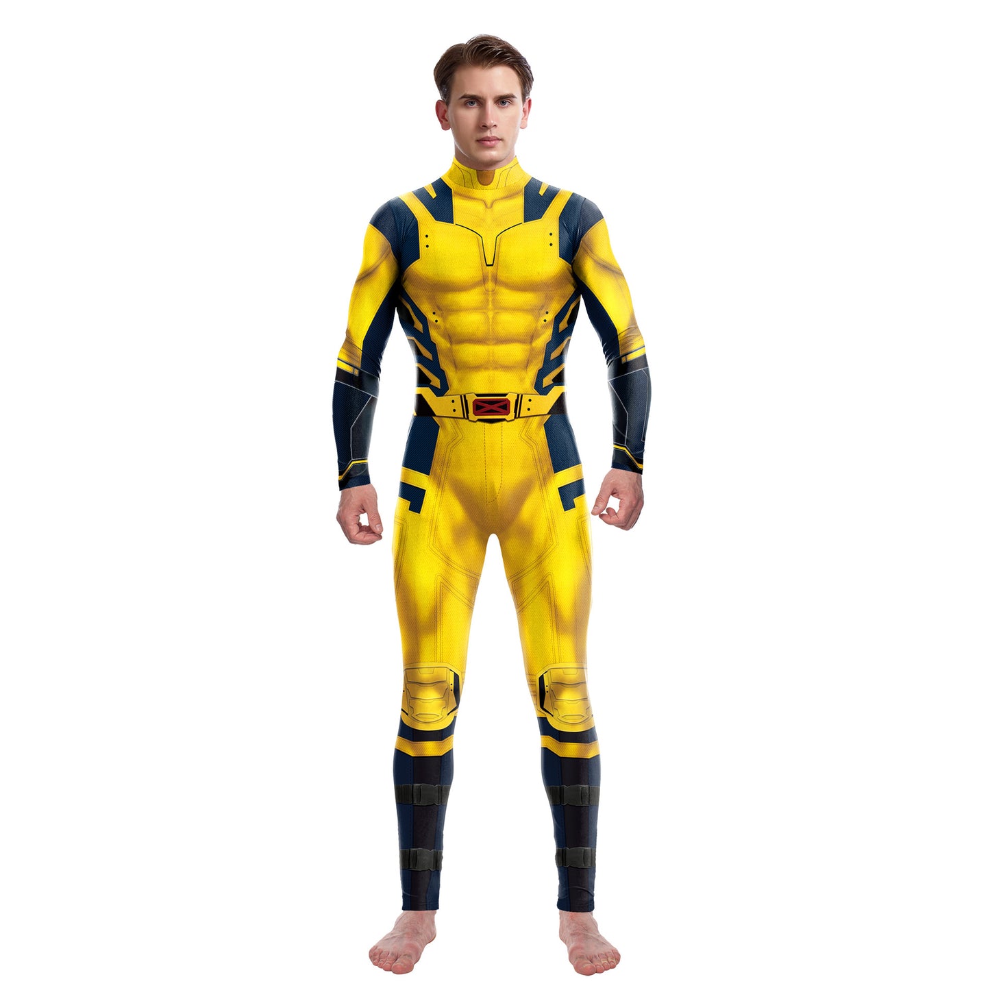 onepiece Halloween movie cos suit Deadpool 3 Wolverine costume playing suit printed jumpsuit