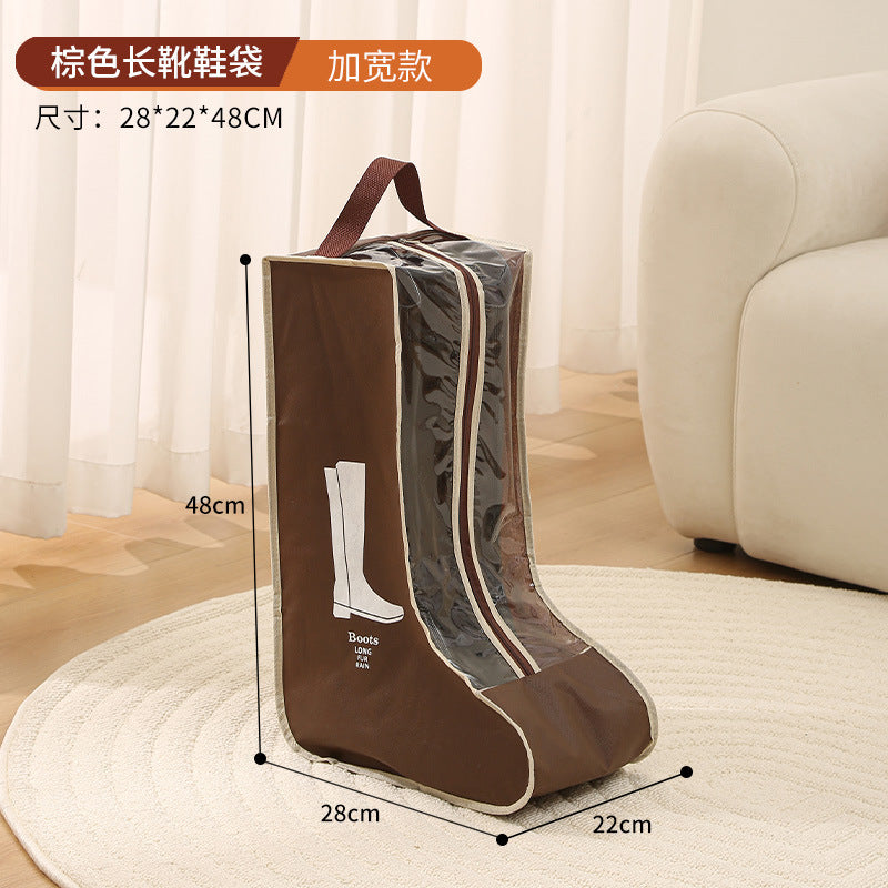 shoe storage bag, multi-functional tote transparent shoe bag, dust-proof and moisture-proof shoe bag, long boots and short boots protective bag.